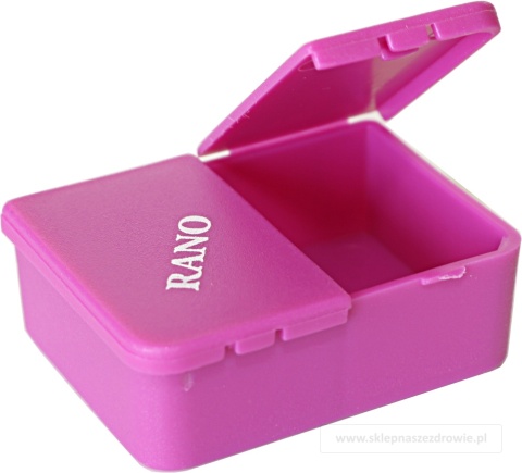 Kasetka, pojemnik, dozownik na leki, tabletki 1x2