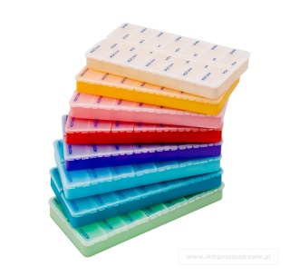 Kasetka, pojemnik, dozownik na leki, tabletki, tygodniowy 7x2