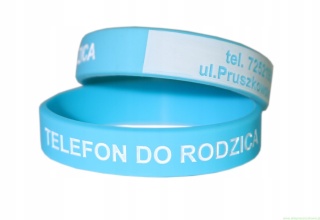 16cm Opaska bransoletka dla dziecka z numerem telefonu rodzica